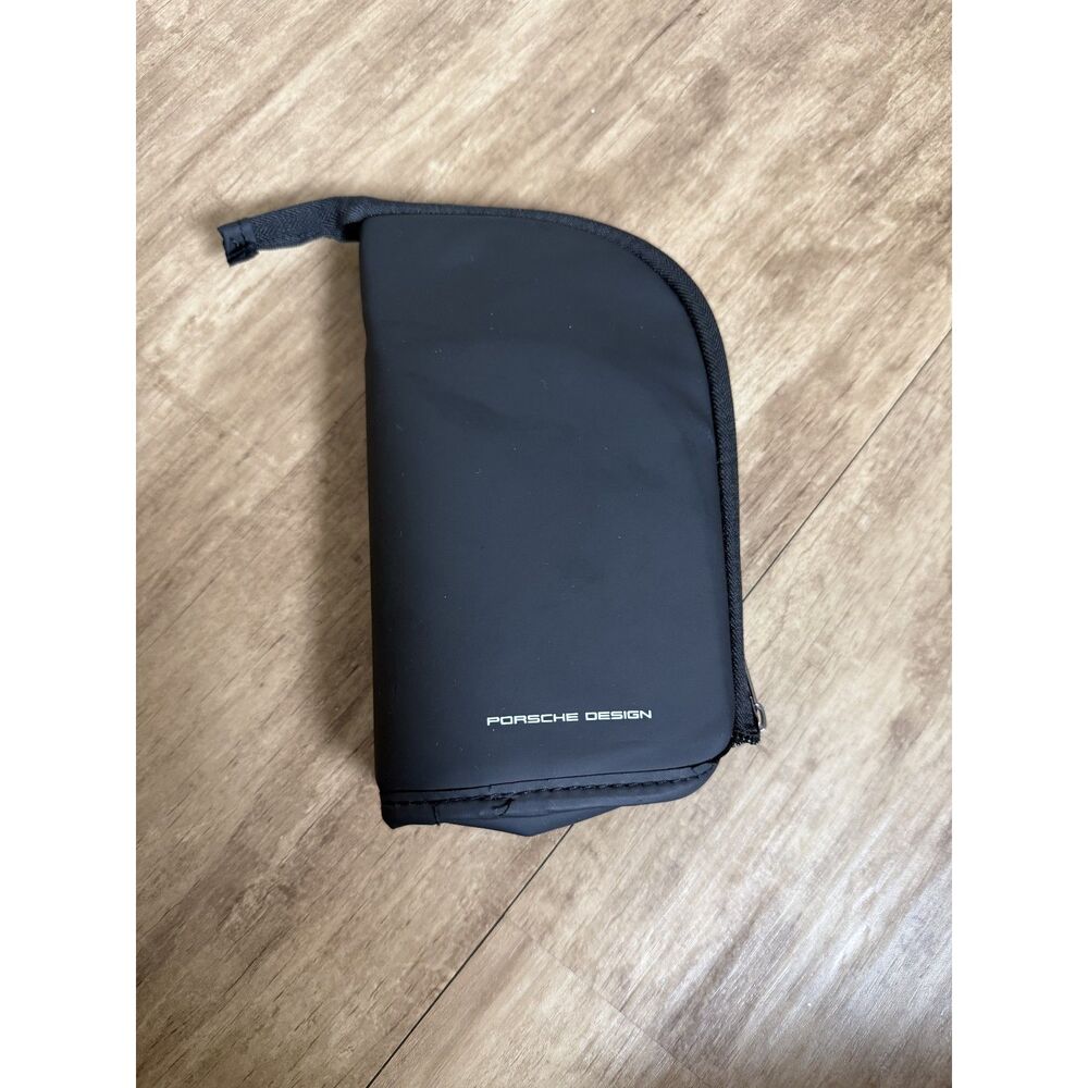 Porsche Design Lufthansa Business Class Toiletry Cosmetic Makeup Bag Pouch Black